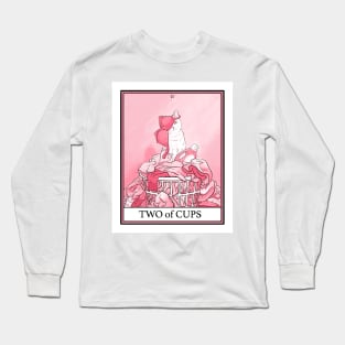 Two of Cups Cat Tarot Long Sleeve T-Shirt